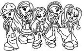 coloriage bratz les copines